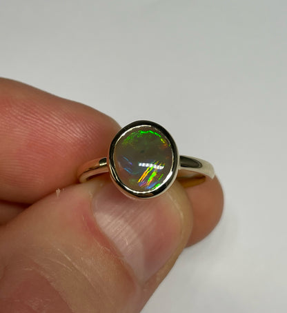 Stormy Rainbow Ring - 14k Size 6.5, M