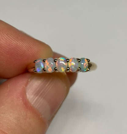 Opal Sherbet Ring - 14k Size 7, O