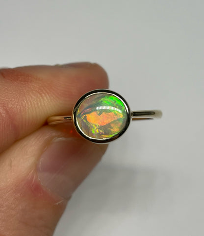 East West Ring - 14k Size 7.5, P
