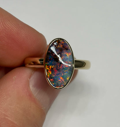 Firestone Ring - 14K Size 8, Q