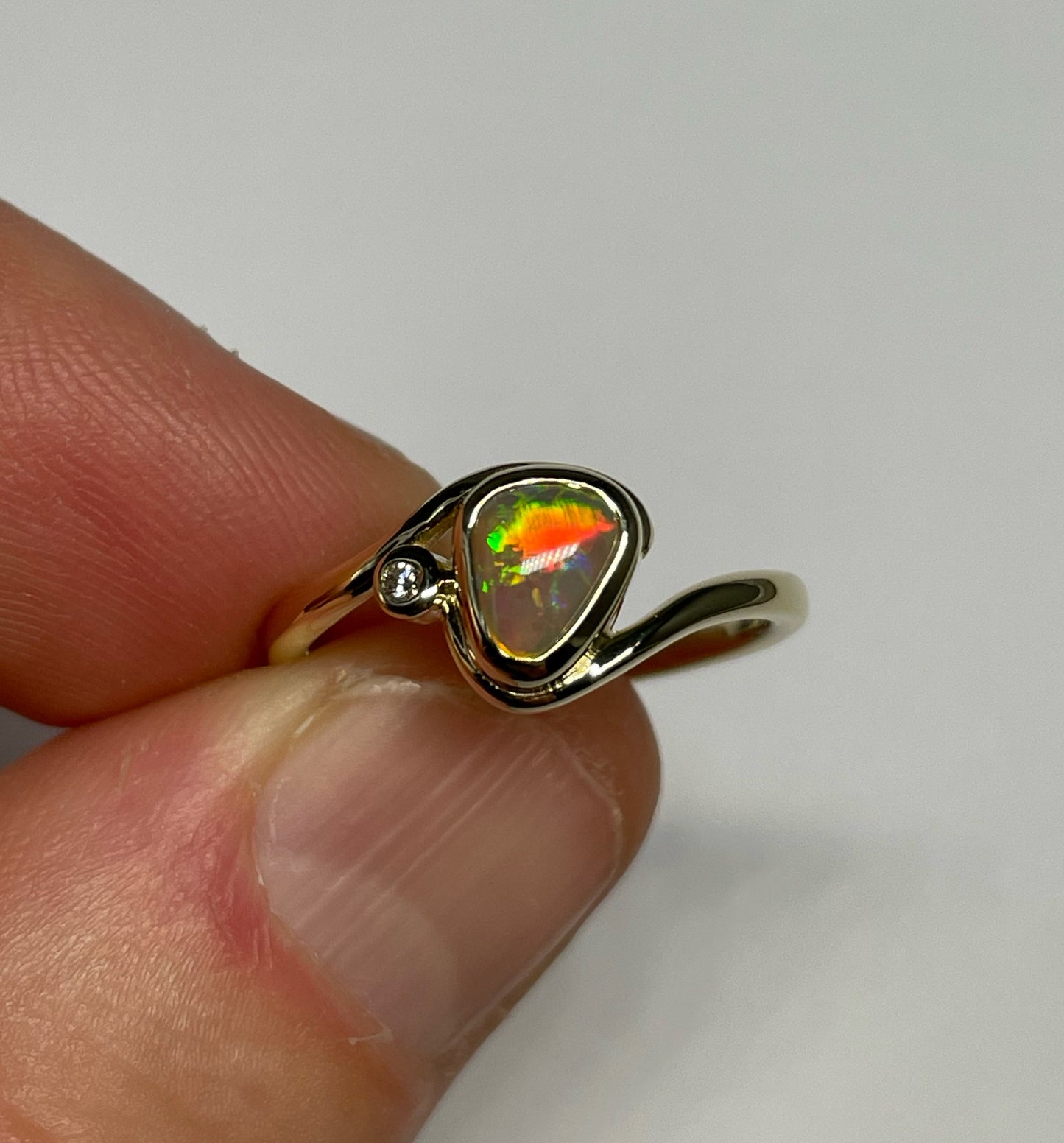 Lightning Ember Ring - 14k Size 6.25, M