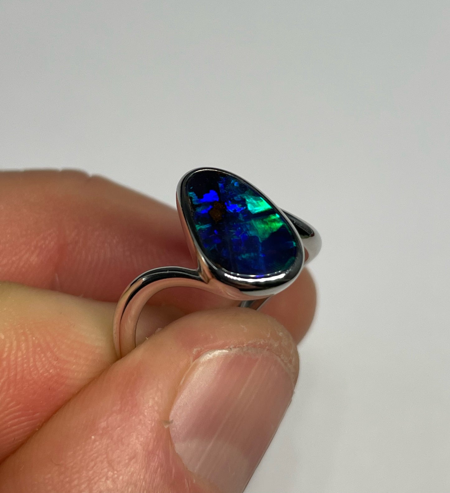 Ocean Ridge Ring - Sterling Silver, Size 6, M