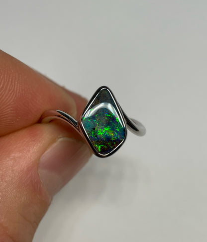 Verdant Garden Ring - Sterling Silver, Size 7, O