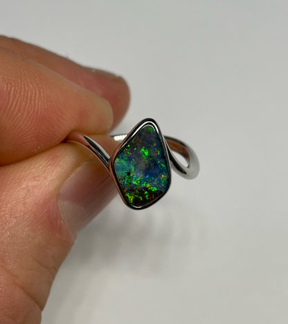 Verdant Garden Ring - Sterling Silver, Size 7, O