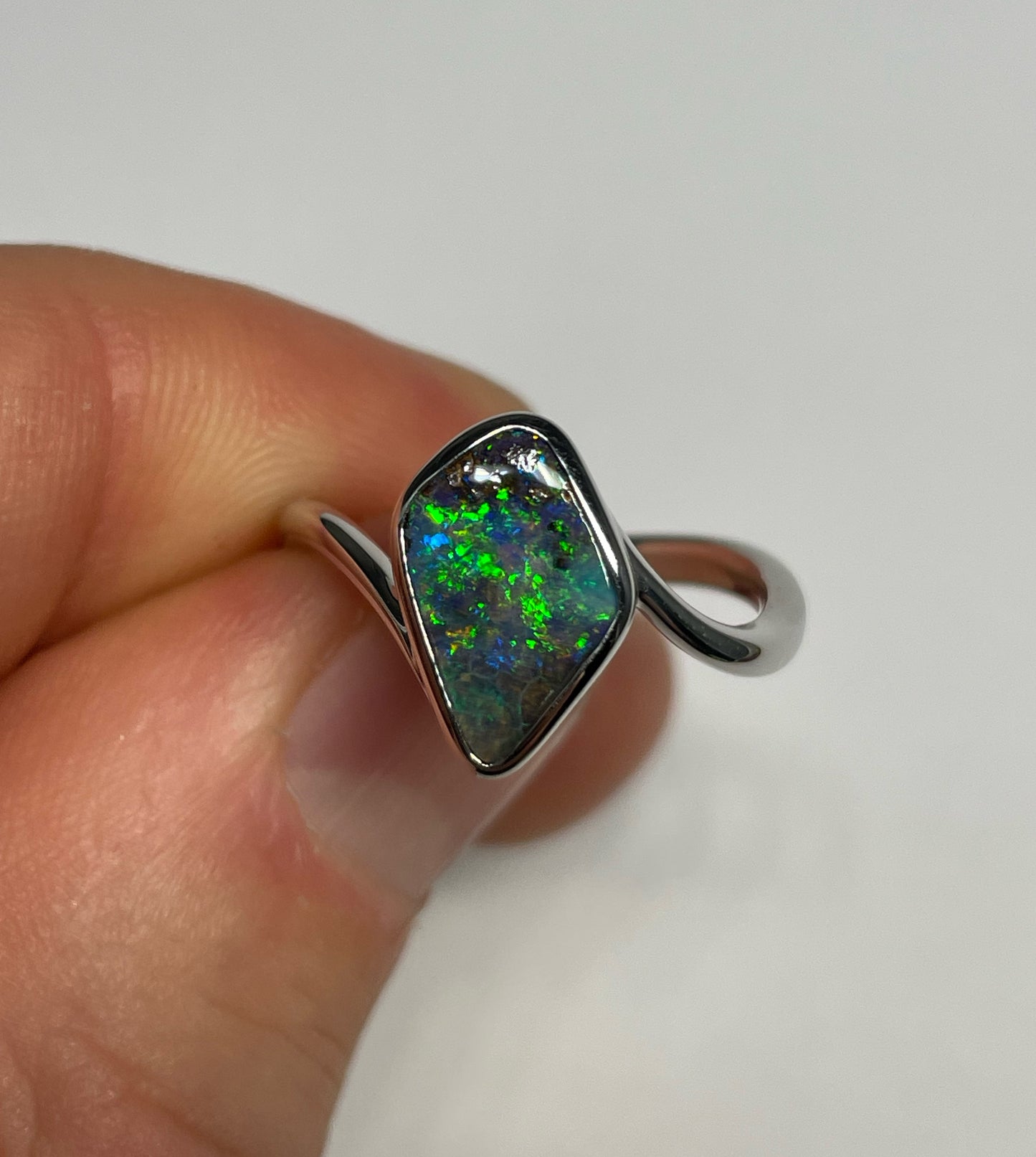 Verdant Garden Ring - Sterling Silver, Size 7, O