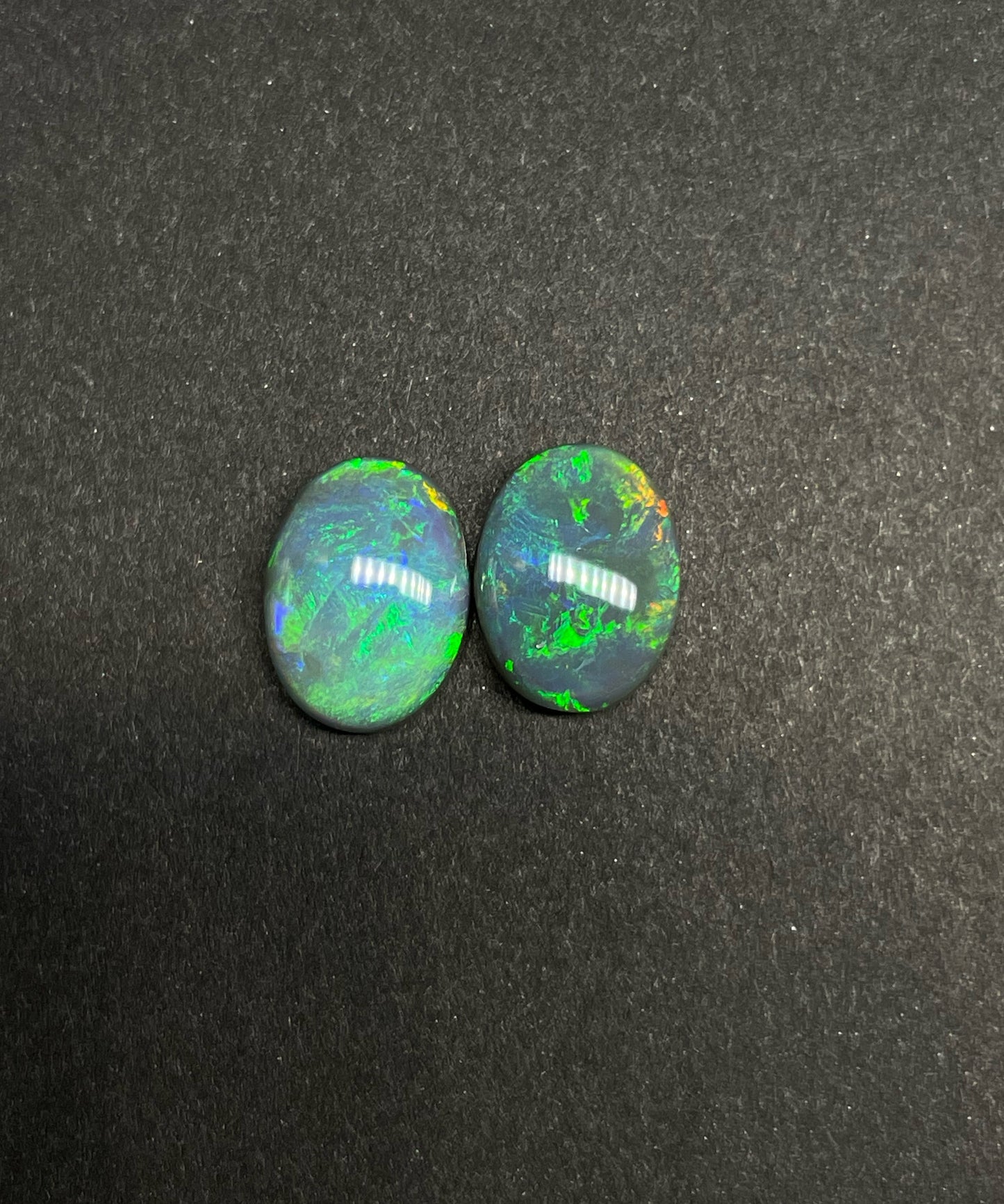 5.3ct Lightning Ridge Black Opal Pair