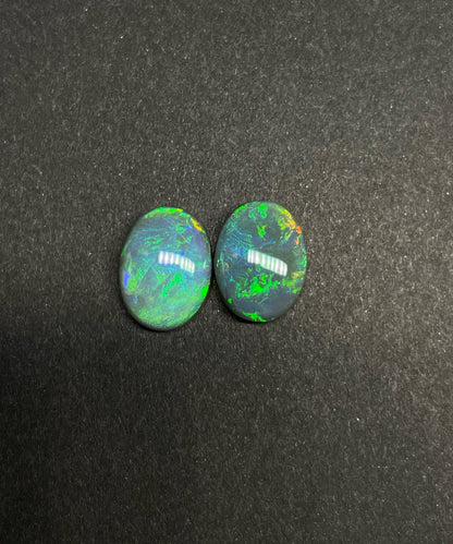5.3ct Lightning Ridge Black Opal Pair