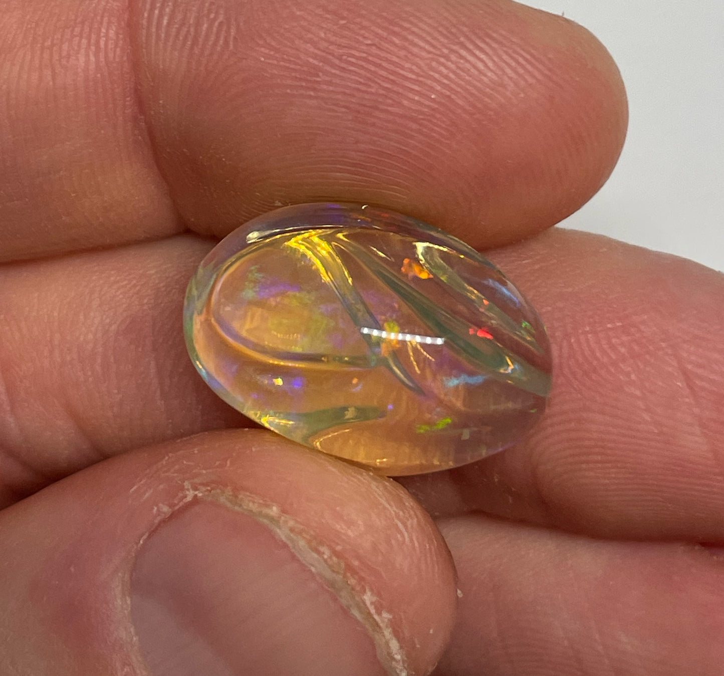 12.2ct Lightning Ridge Crystal Opal