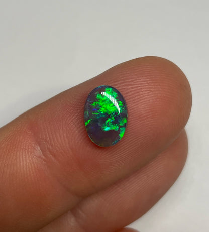 1.6ct Lightning Ridge Black Crystal Opal