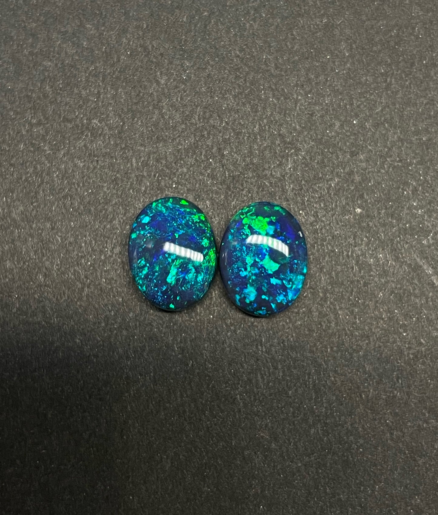 4.7ct Lightning Ridge Black Opal Pair