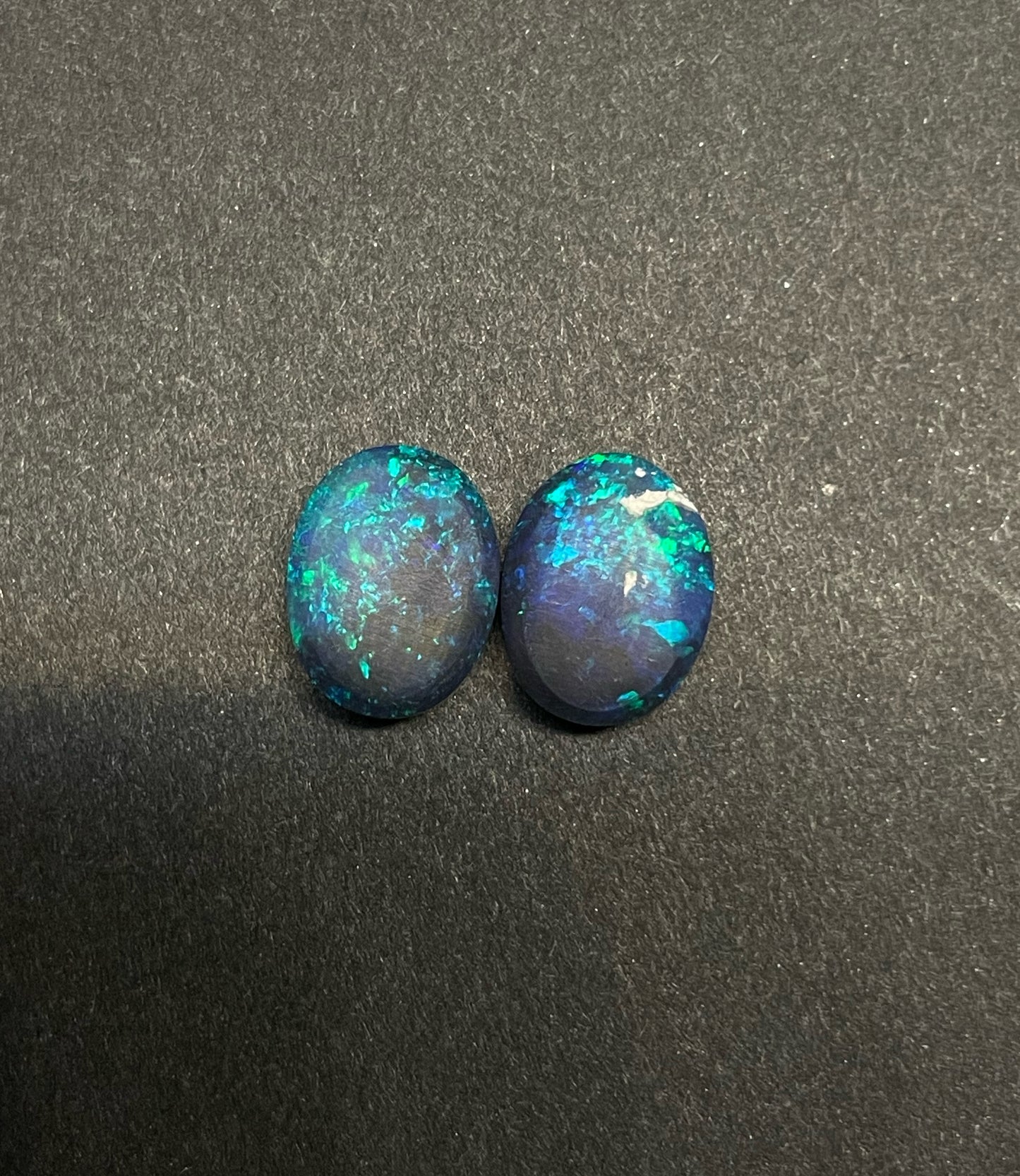 4.7ct Lightning Ridge Black Opal Pair