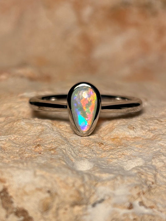 Southern Glow Ring - Sterling Silver ring, Size 6, M