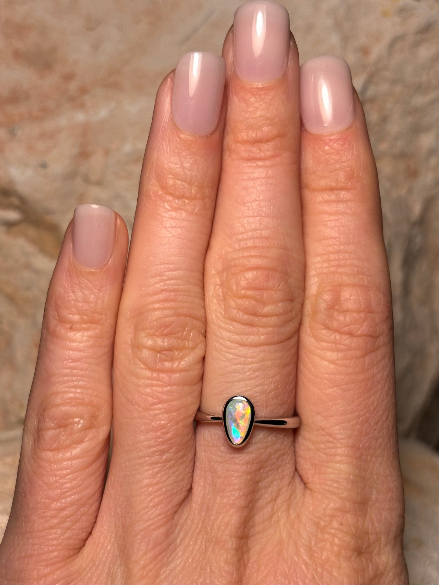 Southern Glow Ring - Sterling Silver ring, Size 6, M