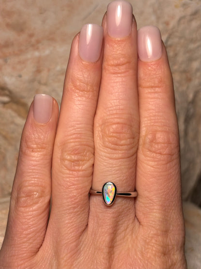 Southern Glow Ring - Sterling Silver ring, Size 6, M