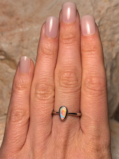 Southern Glow Ring - Sterling Silver ring, Size 6, M