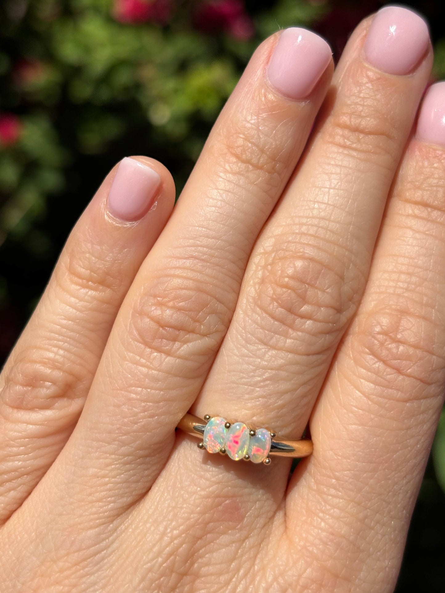 Trio ♡ Ring - 9k Gold, Size 7.5, P