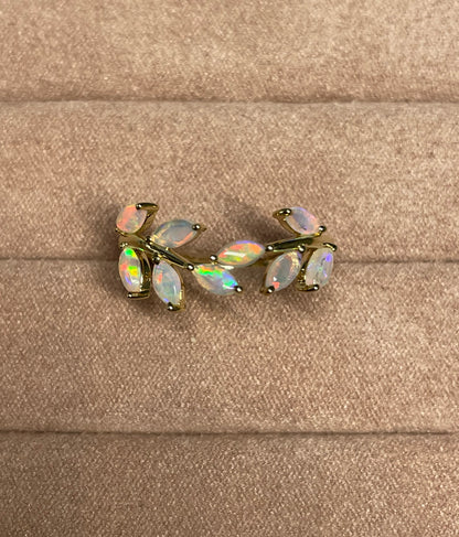 Opal Vine Ring - 9k, Size 8, Q