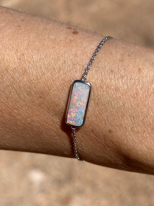 Pink Sunrise Bracelet - Sterling Silver