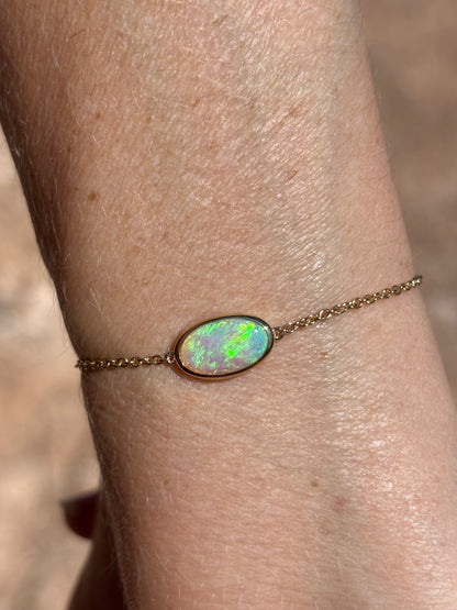 Green & Gold Bracelet - 9k Gold