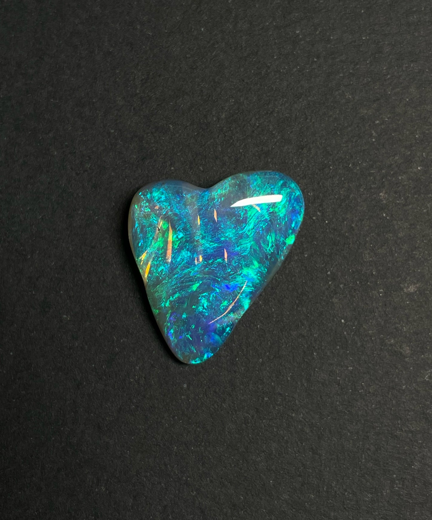 9ct Lightning Ridge Black Crystal Opal