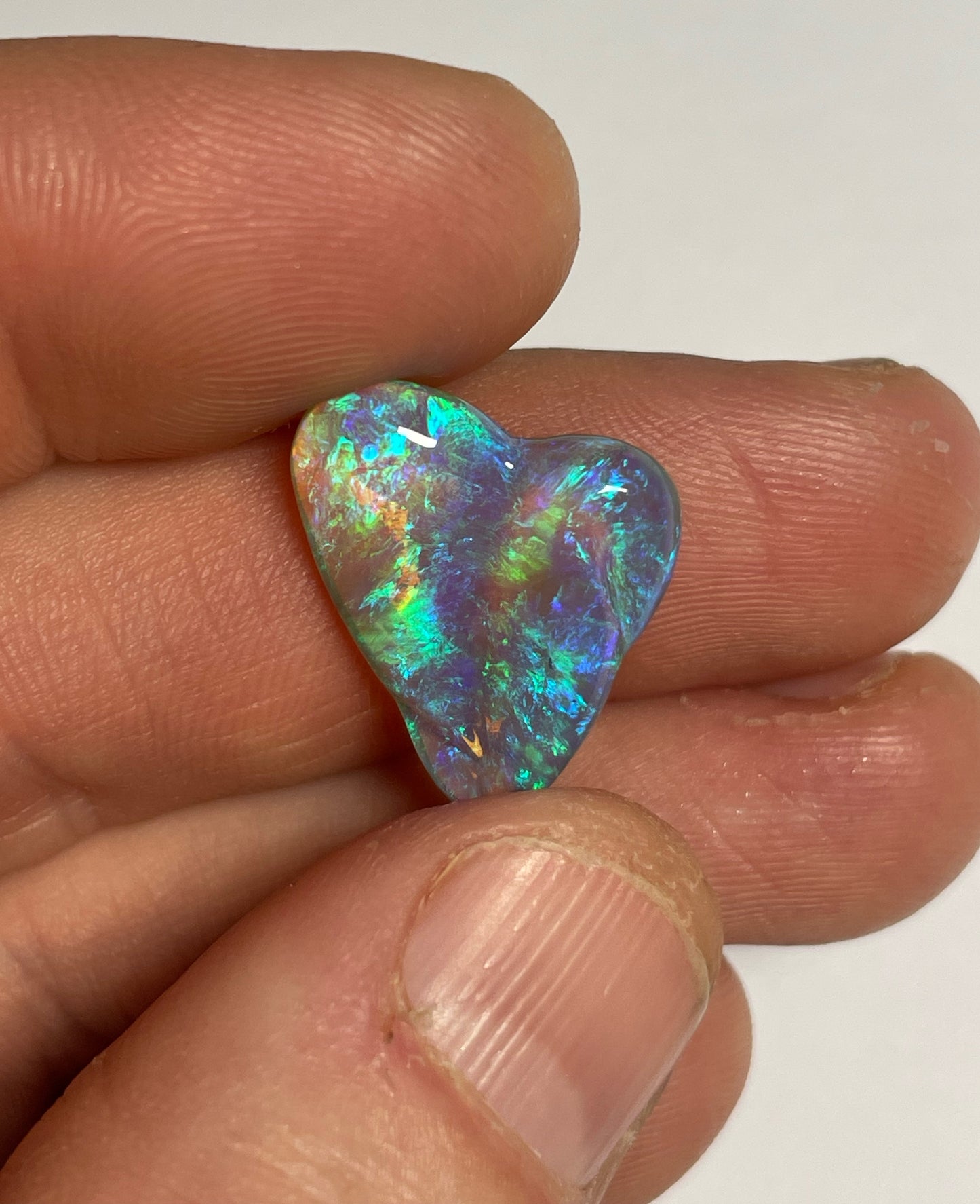 9ct Lightning Ridge Black Crystal Opal