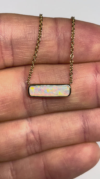Confetti Bar Necklace - 9k