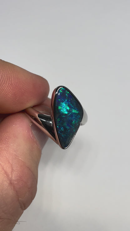 Midnight Orbit Ring - Sterling Silver, Size 9.25, S