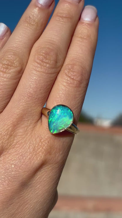 Tropical Paradise Ring - 9K Size 10/T