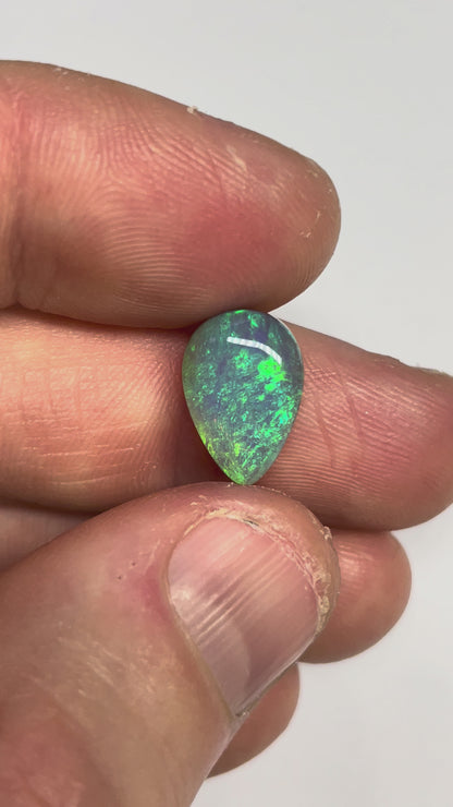 4.8ct Lightning Ridge Black Crystal Opal