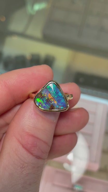 Bold Boulder Ring - 14k, Size 8.25, Q