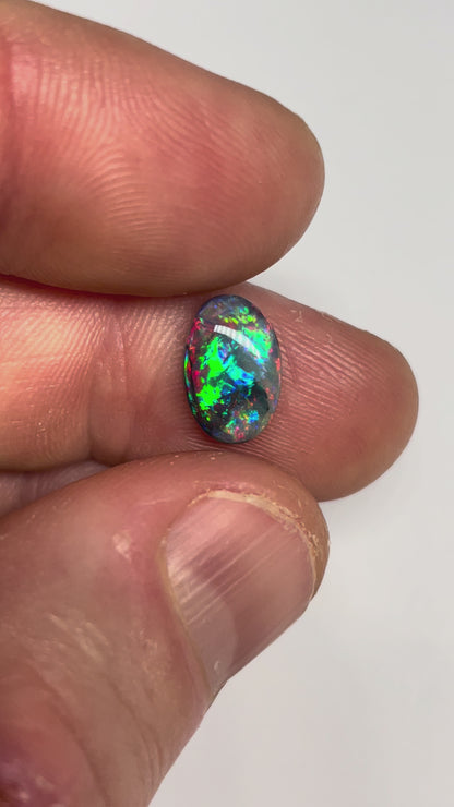 1.7ct Lightning Ridge Black Opal