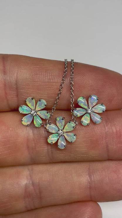 Forget Me Not Necklace - Sterling Silver