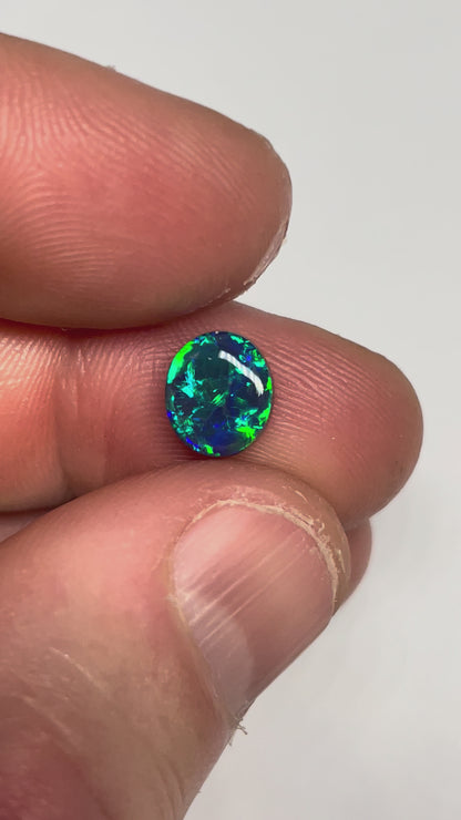 1.7ct Lightning Ridge Black Opal