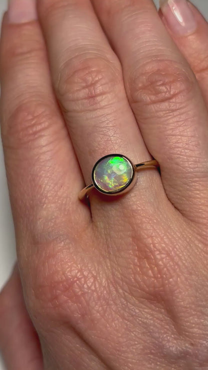 East West Ring - 14k Size 7.5, P