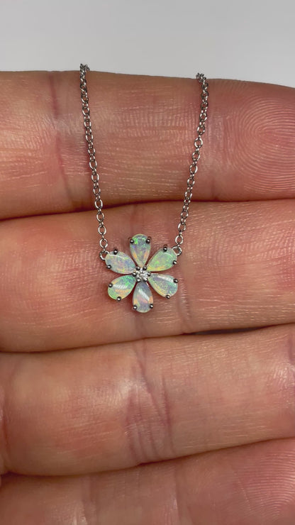 Forget Me Not Necklace - Sterling Silver