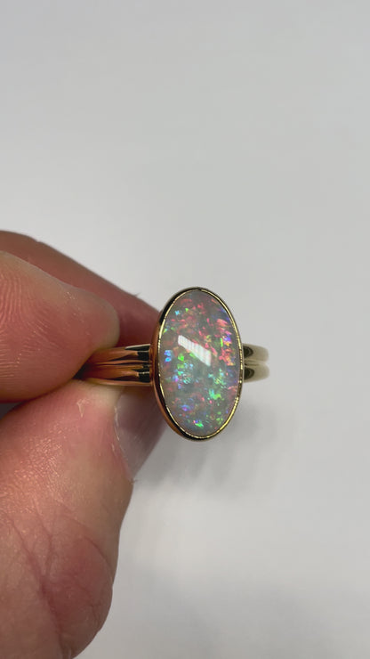 Opal Daydream Ring - 9K Size 9.5, S 1/2