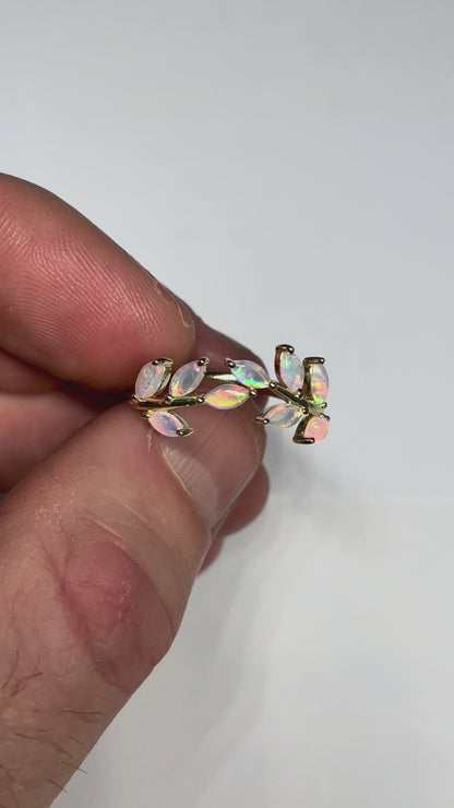 Opal Vine Ring - 9k, Size 8, Q