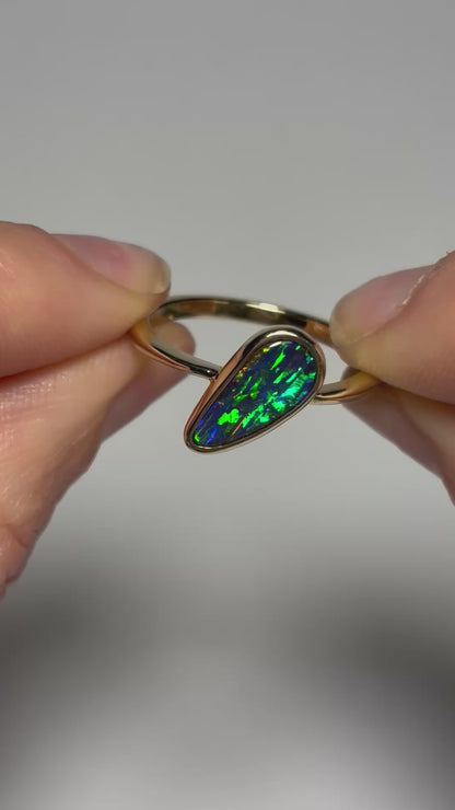 Kakadu Ring - 14k, Size 7.75, P