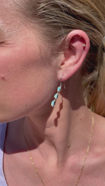 Missmatch Opal Dangles -  Sterling Silver