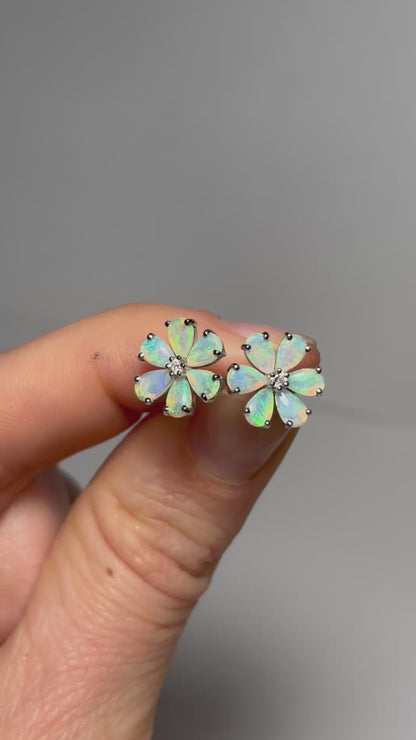 Forget Me Not Earrings - Sterling Silver