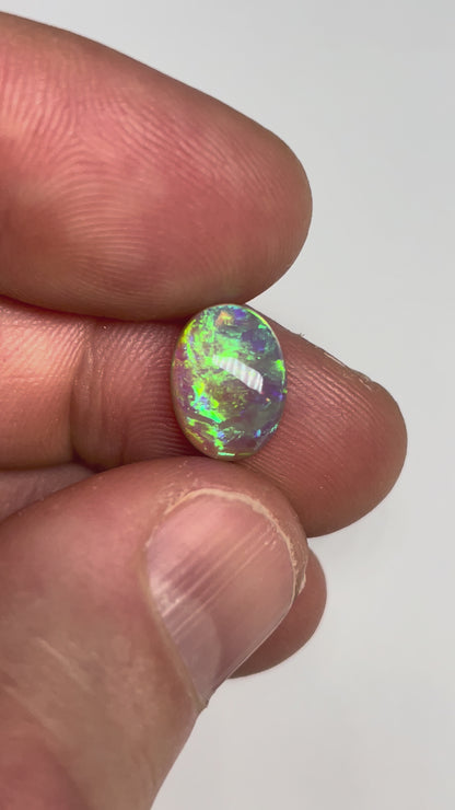 2.6ct Lightning Ridge Black Crystal Opal