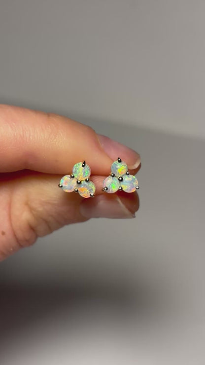 Electric Trio Earrings - 9k