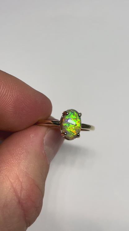 Golden Blaze Ring - 14k Size 7.75, P