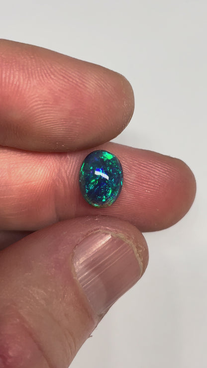 2.9ct Lightning Ridge Black Opal