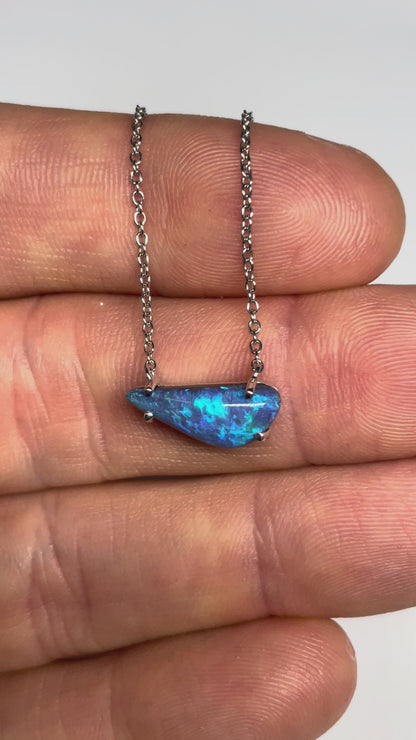 Blue Lagoon Necklace - Sterling Silver