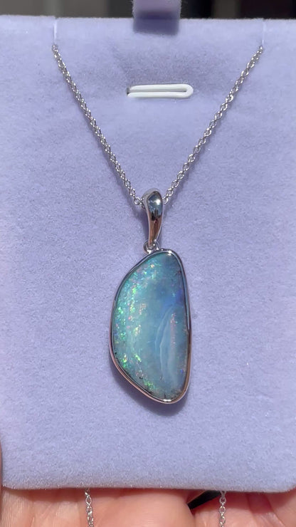 Boulder Lagoon Pendant - sterling silver