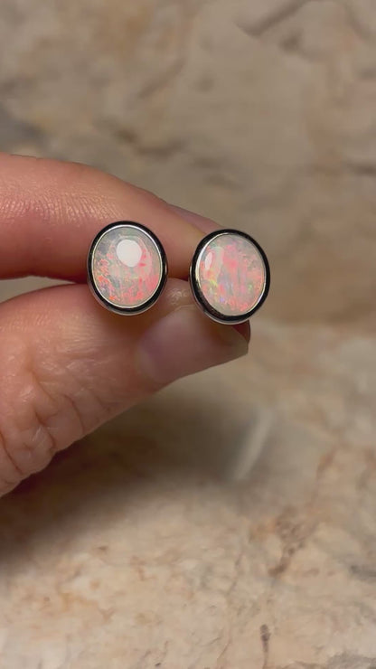 Barbie Pink Earrings -  Sterling Silver