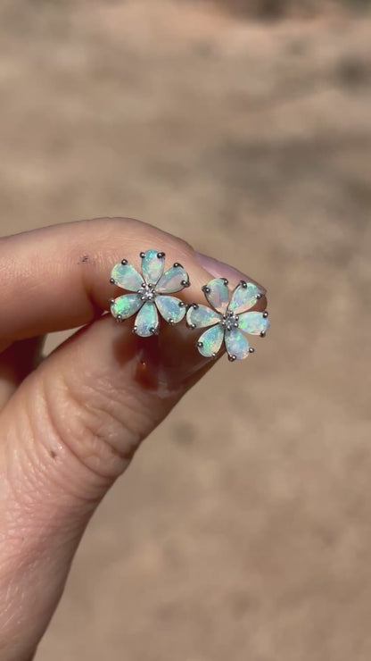 Forget Me Not Earrings - Sterling Silver
