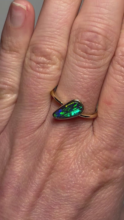 Kakadu Ring - 14k, Size 7.75, P