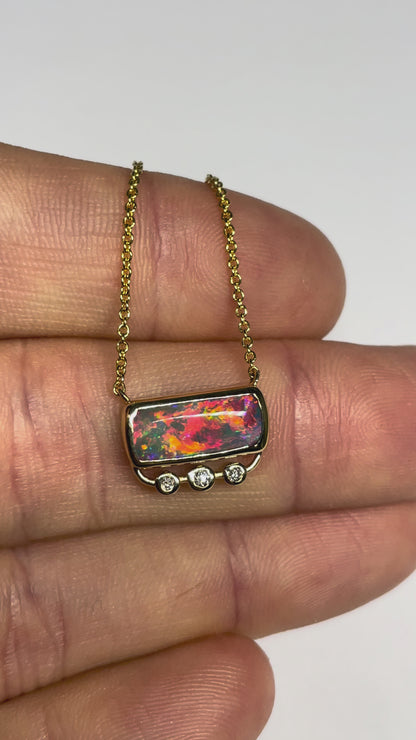 Lava Glow Necklace - 14k